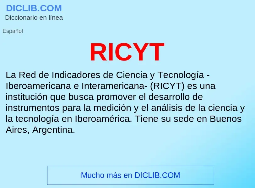 Wat is RICYT - definition