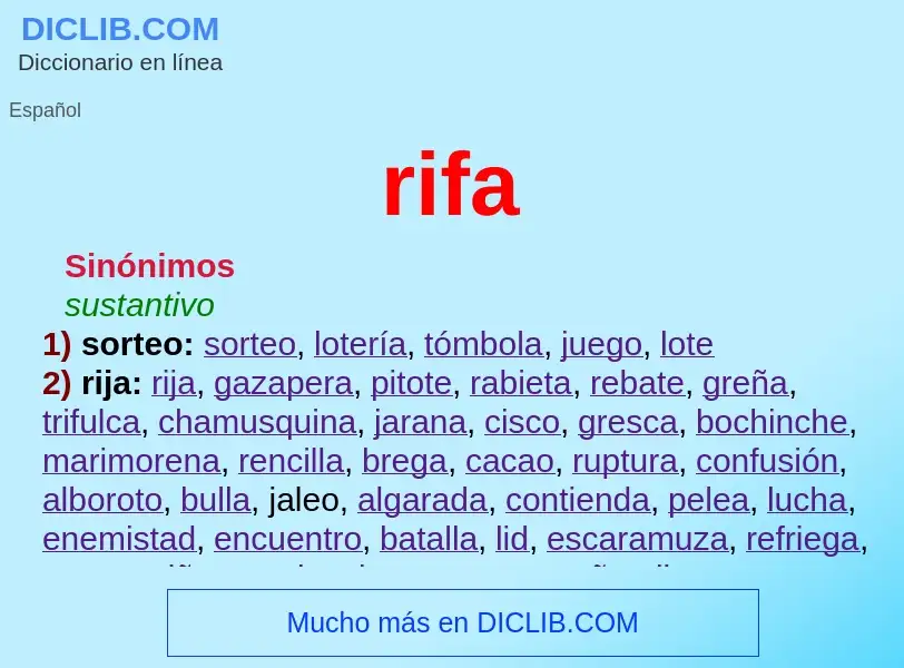 What is rifa - definition