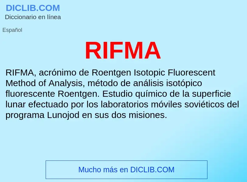 Wat is RIFMA - definition