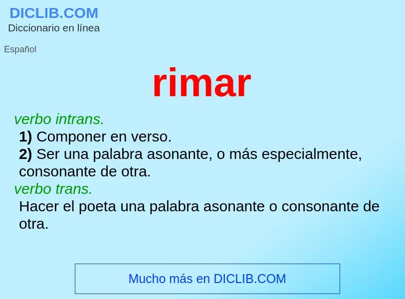 Wat is rimar - definition