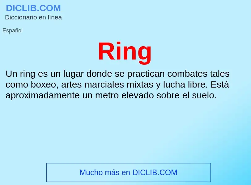 Was ist Ring - Definition