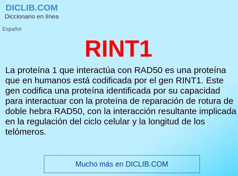 Wat is RINT1 - definition