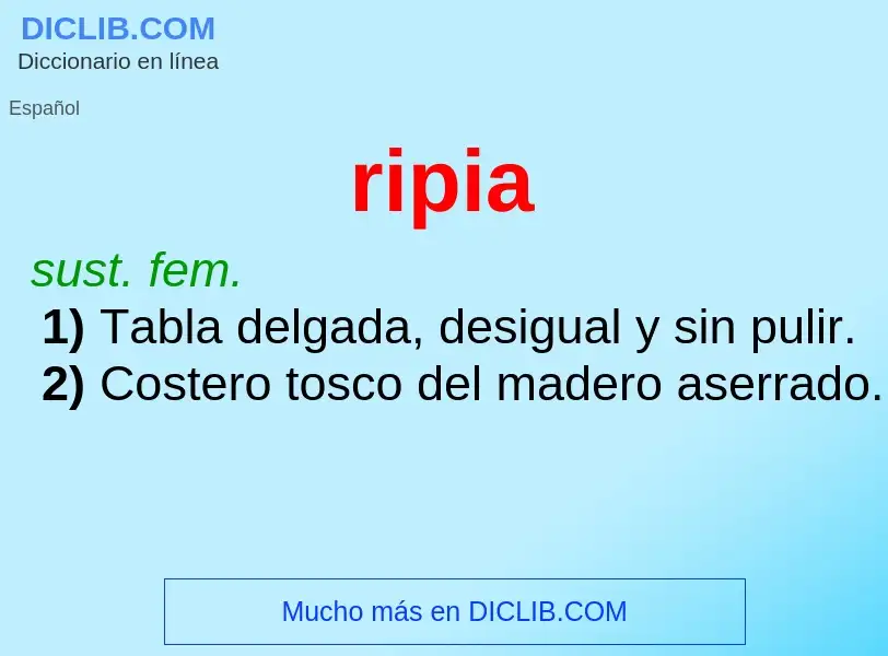 Wat is ripia - definition