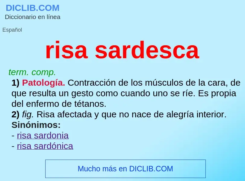 What is risa sardesca - definition