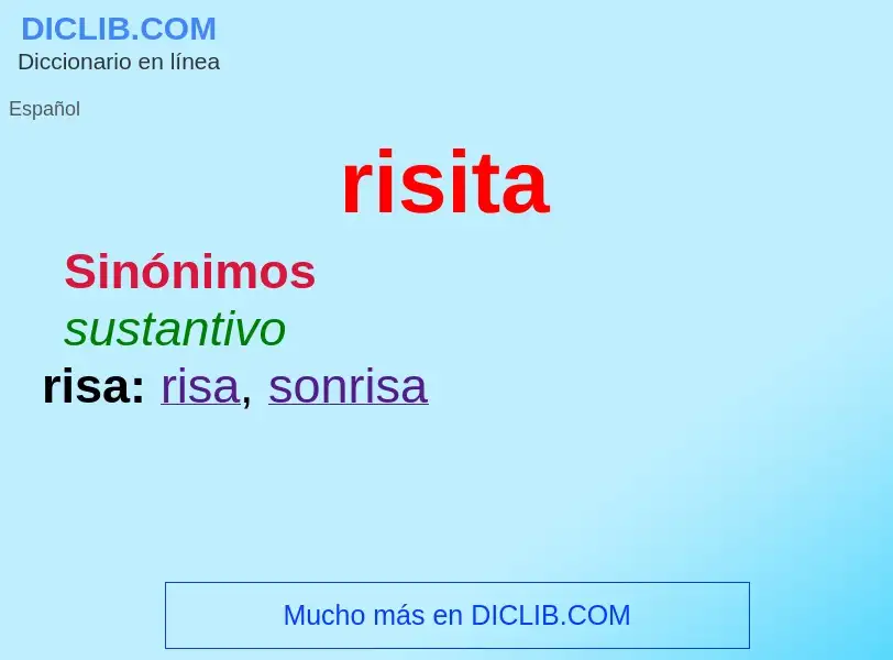 What is risita - meaning and definition