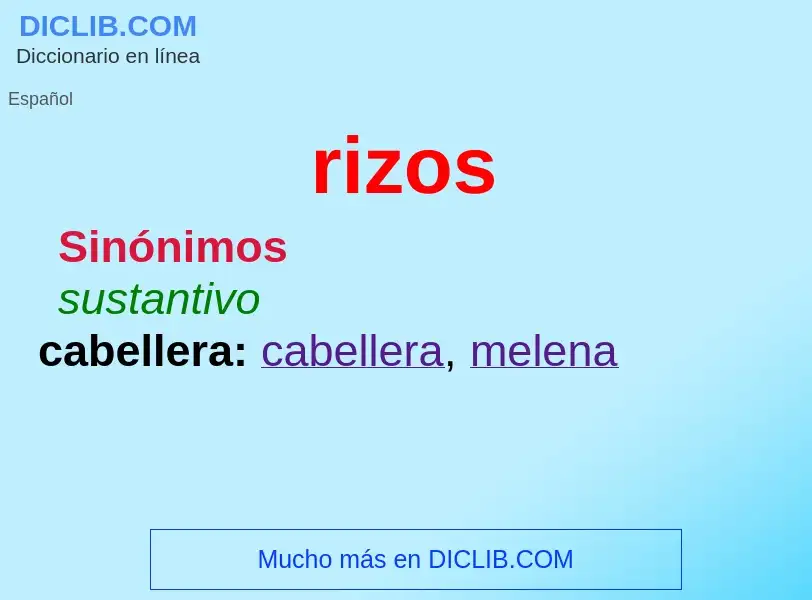 Che cos'è rizos - definizione