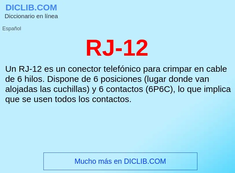 Wat is RJ-12 - definition