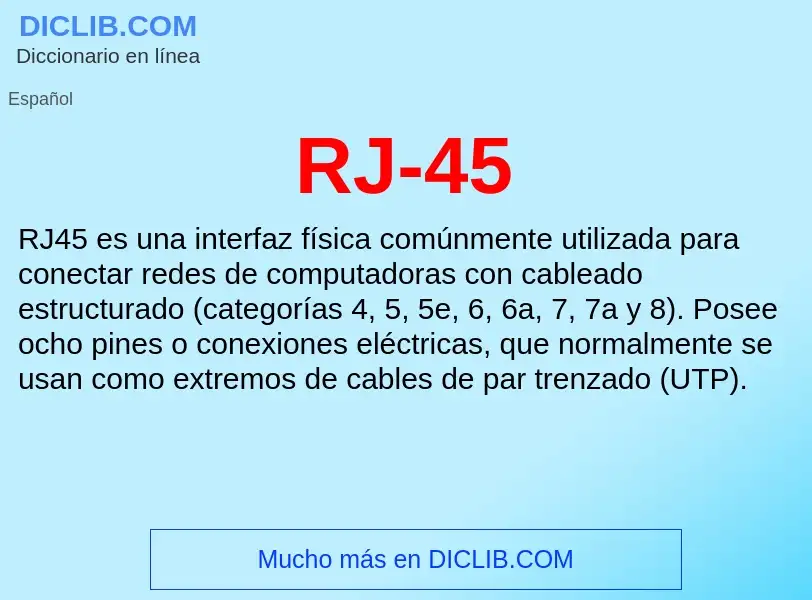 Wat is RJ-45 - definition