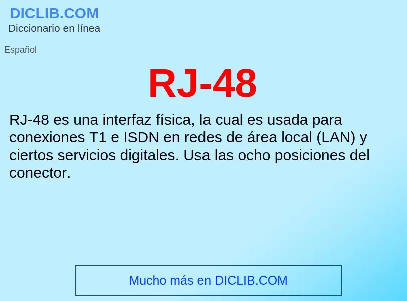 Что такое RJ-48 - определение