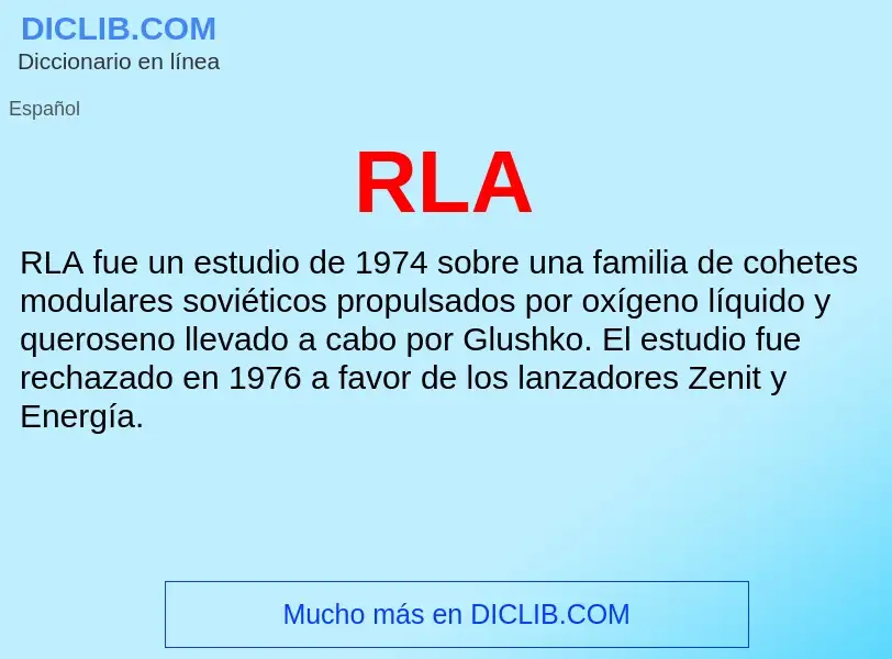 Wat is RLA - definition