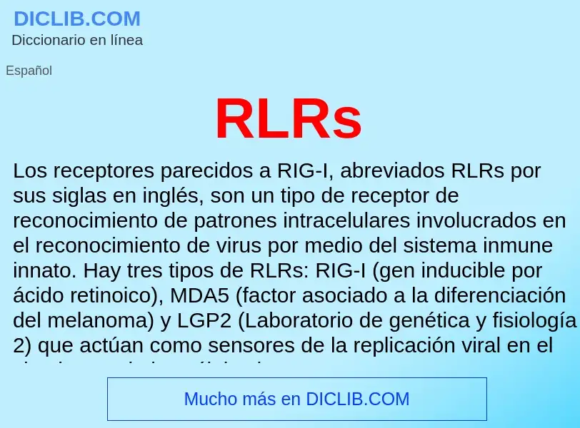 Wat is RLRs - definition