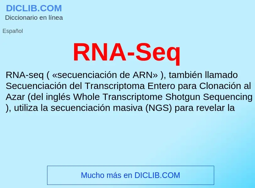 Wat is RNA-Seq - definition