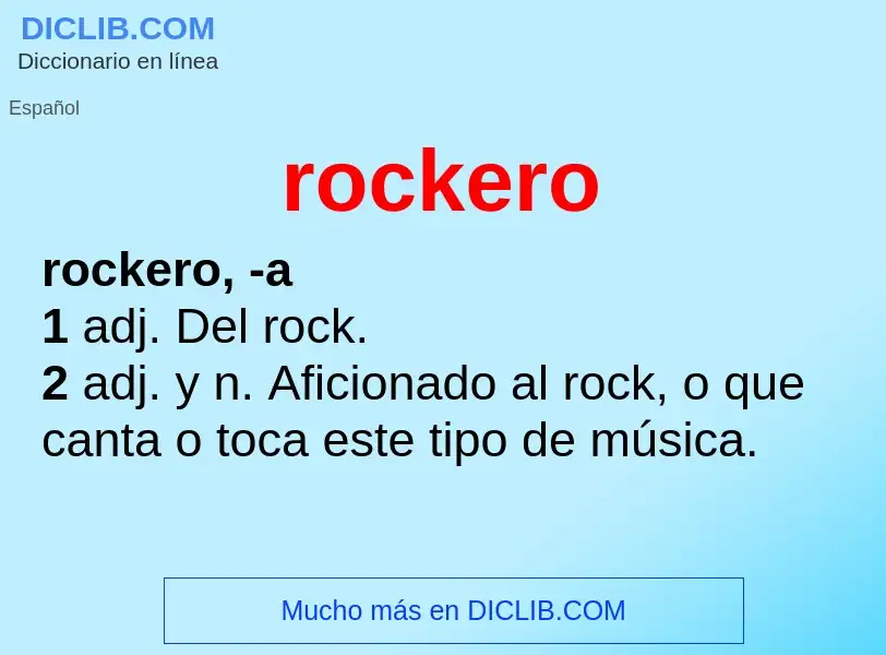 Что такое rockero - определение