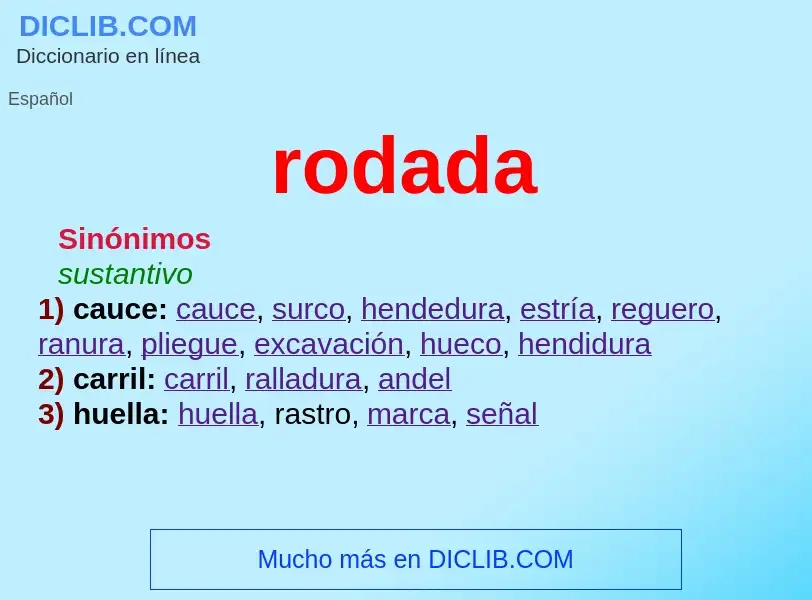 Wat is rodada - definition