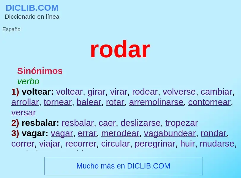 Was ist rodar - Definition