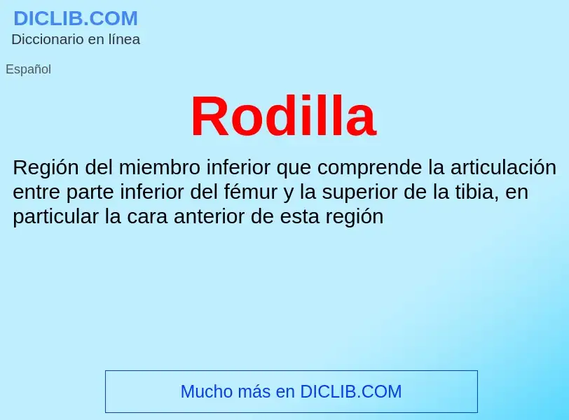 Wat is Rodilla - definition