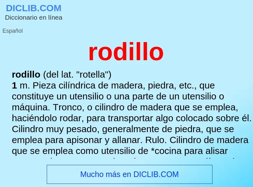 What is rodillo - definition