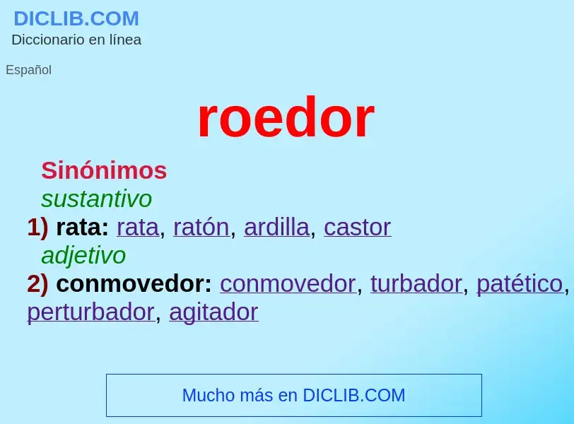 Wat is roedor - definition