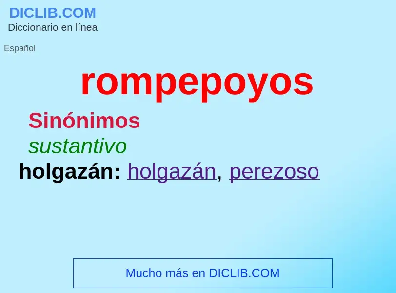 Wat is rompepoyos - definition