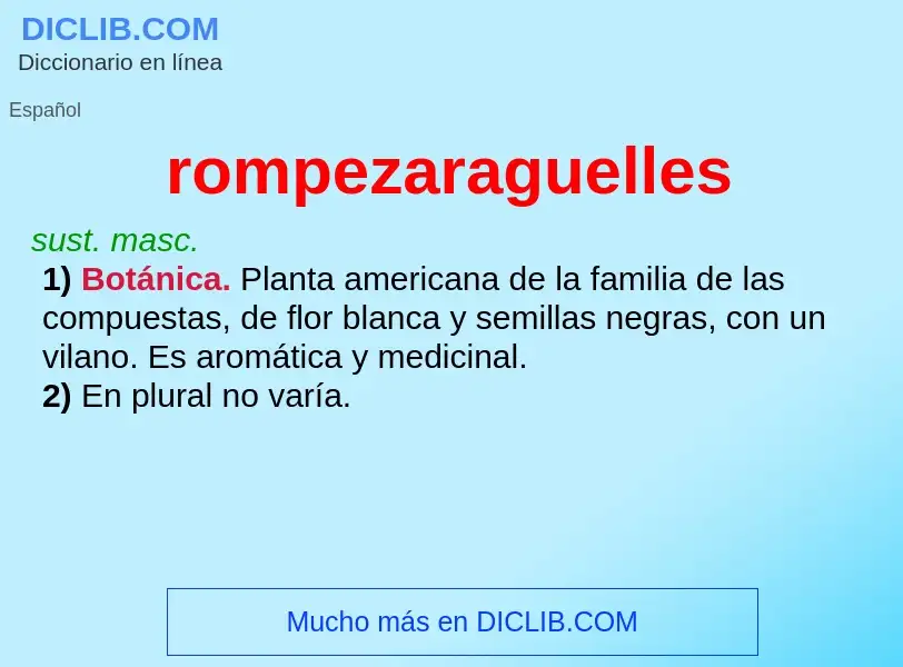 Wat is rompezaraguelles - definition