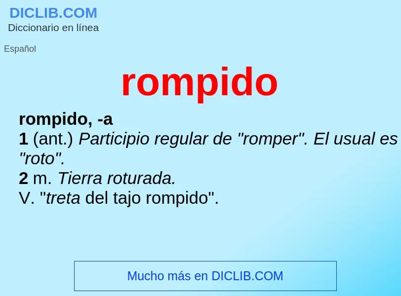 Wat is rompido - definition