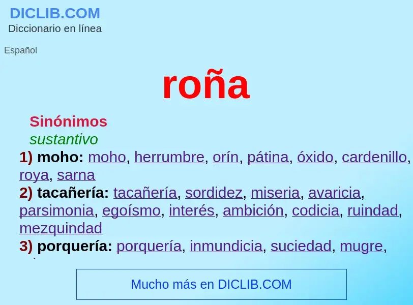 Wat is roña - definition