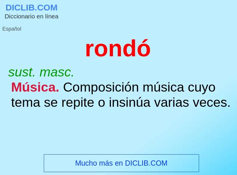 Wat is rondó - definition