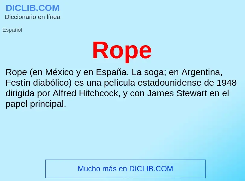 Wat is Rope - definition