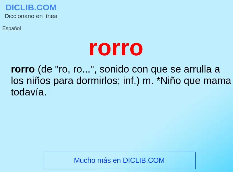 What is rorro - definition