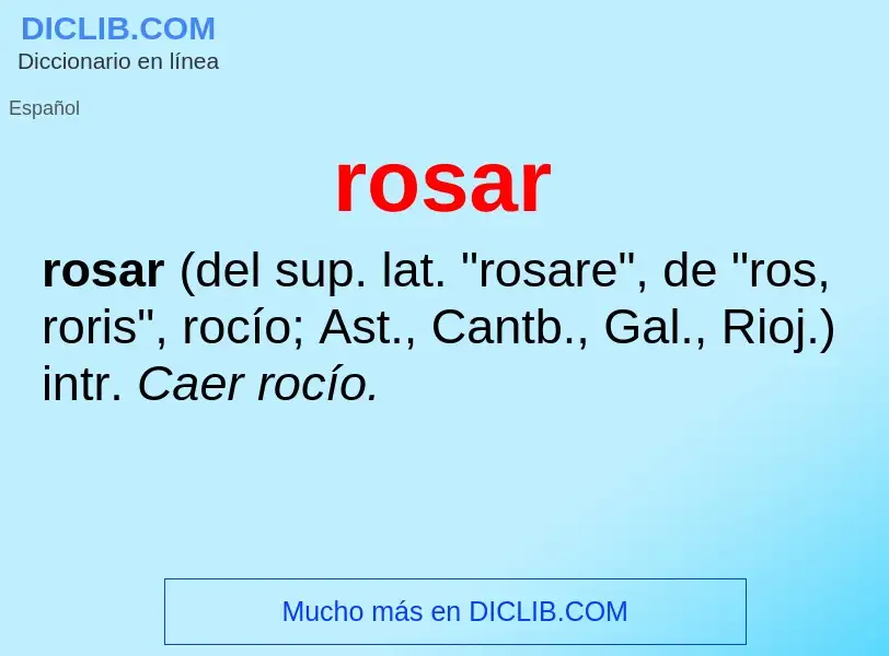 Was ist rosar - Definition