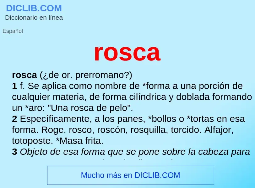 Wat is rosca - definition