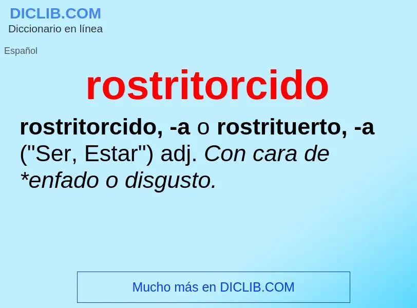 Wat is rostritorcido - definition