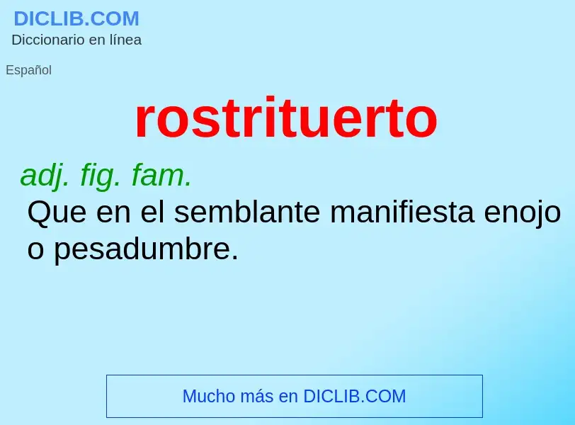 Wat is rostrituerto - definition