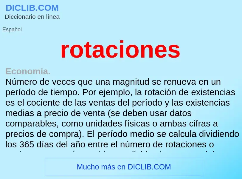 Wat is rotaciones - definition