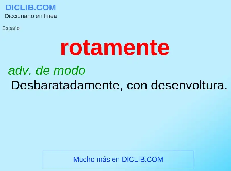 Wat is rotamente - definition