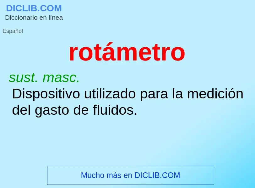 Wat is rotámetro - definition