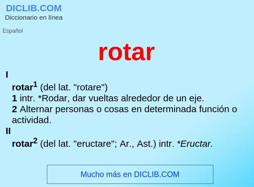 What is rotar - meaning and definition