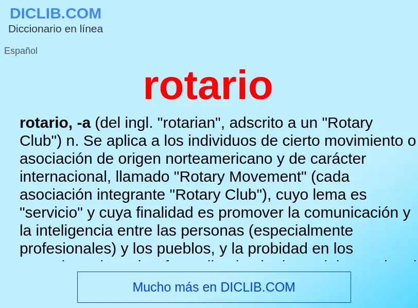 Wat is rotario - definition