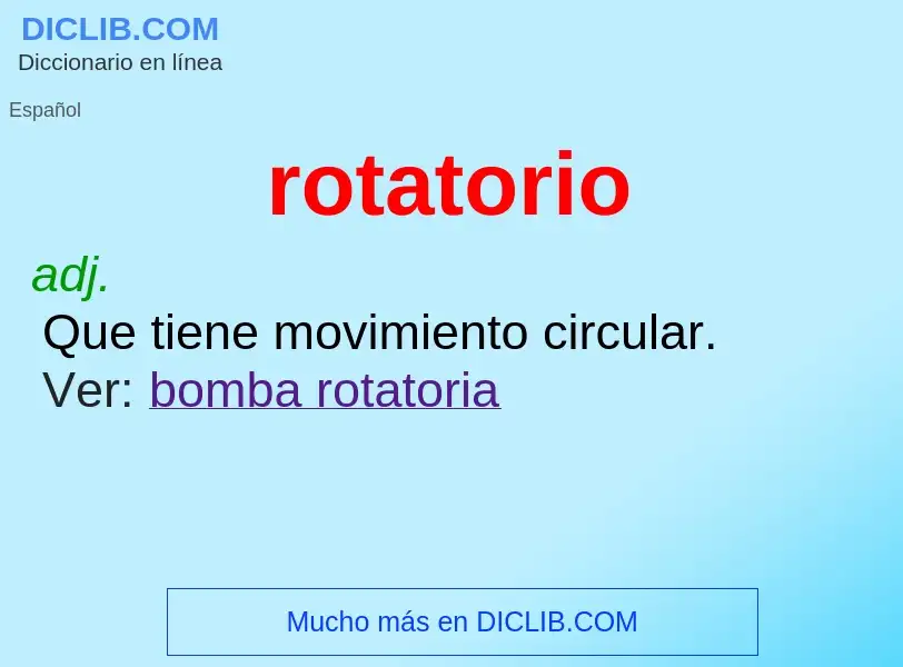 Wat is rotatorio - definition