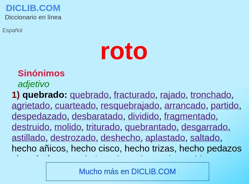 Wat is roto - definition