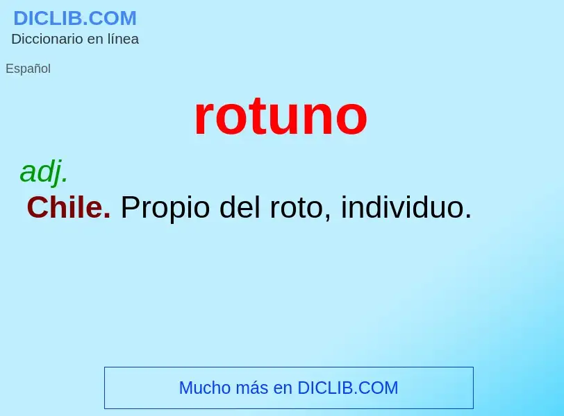 Wat is rotuno - definition