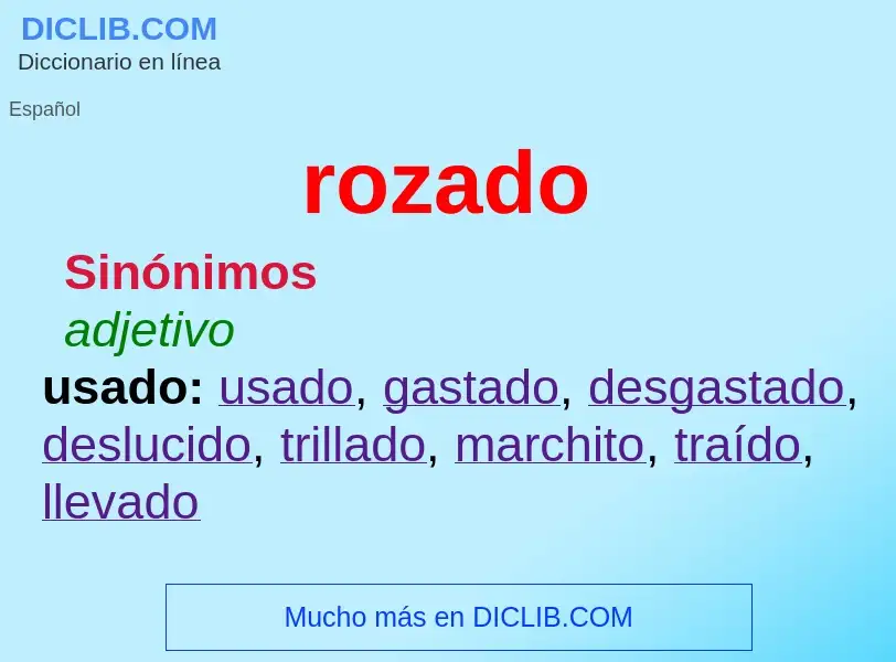 Wat is rozado - definition