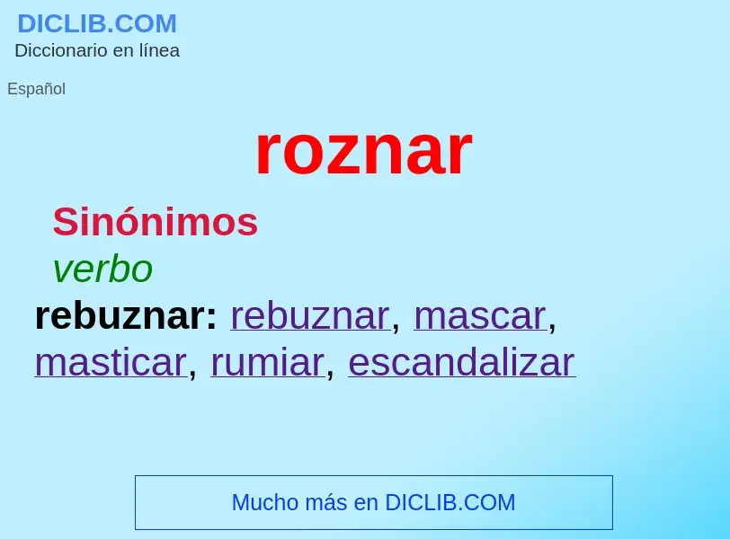 Wat is roznar - definition