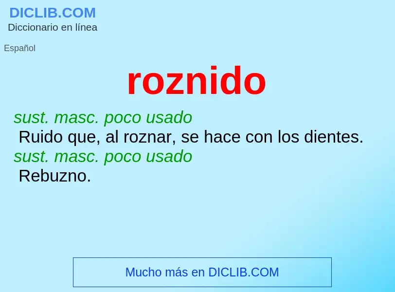 Wat is roznido - definition