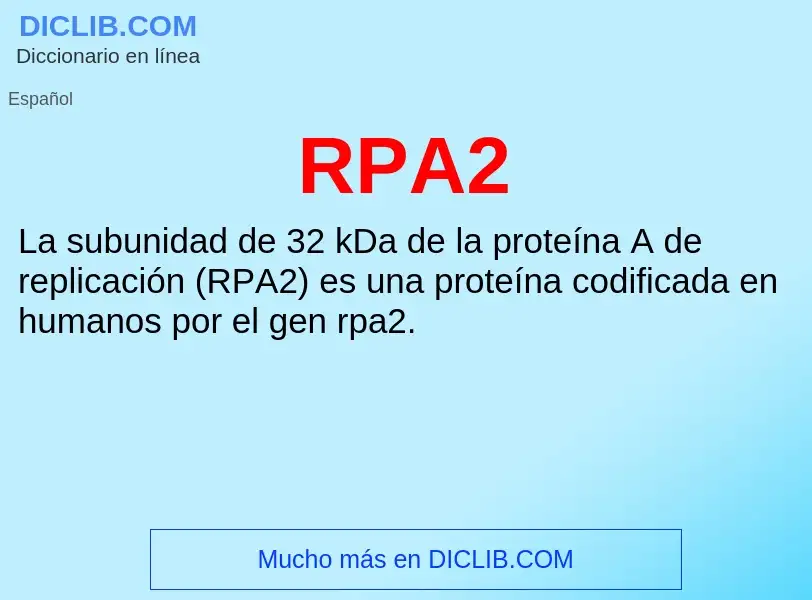 ¿Qué es RPA2? - significado y definición