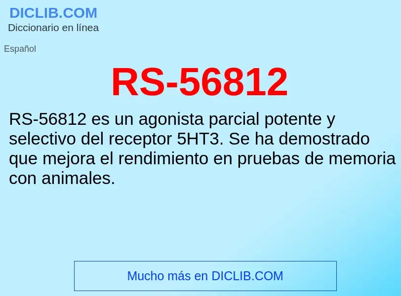 ¿Qué es RS-56812? - significado y definición