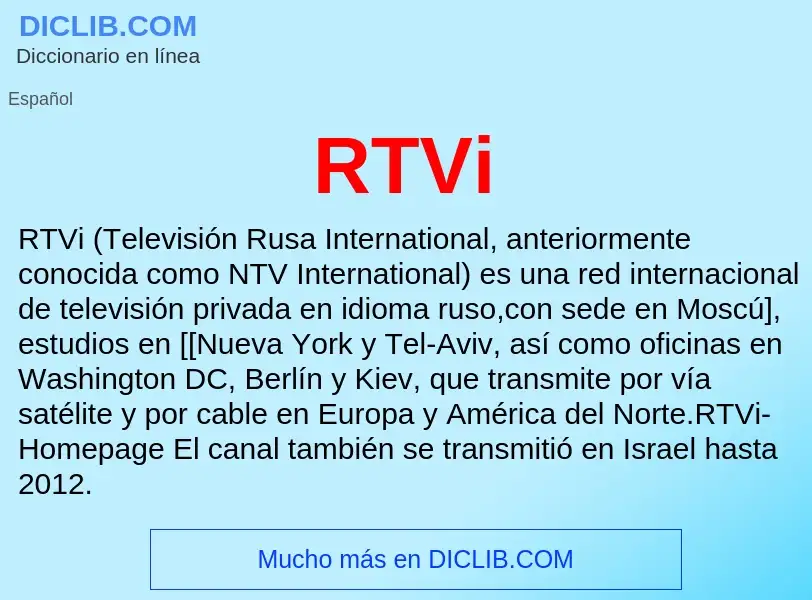 Wat is RTVi - definition