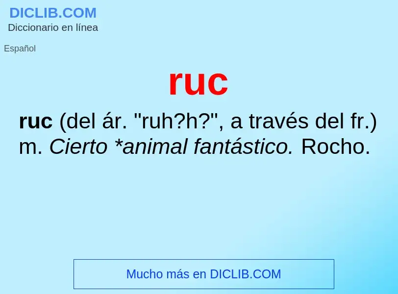 Wat is ruc - definition