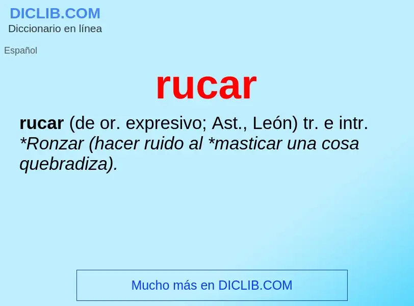 Wat is rucar - definition