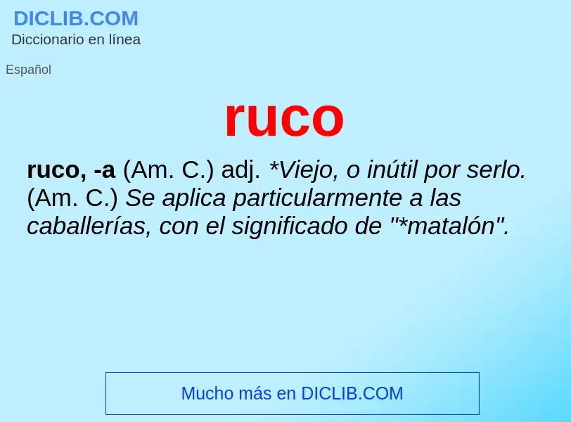 Wat is ruco - definition